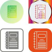 Notebook Icon Design vector