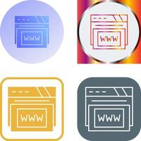 Www Icon Design vector