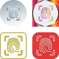 Finger Print Icon Design vector