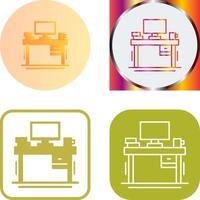 Desk Icon Design vector