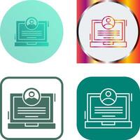 CV Icon Design vector