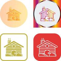 Cabin Icon Design vector