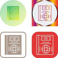 Passport Icon Design vector