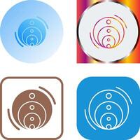 Venn Diagram Icon Design vector