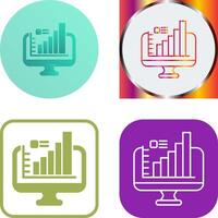 Monitor Icon Design vector