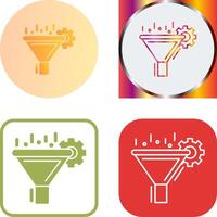 Filtering Icon Design vector