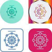 Automated Process Icon Design vector