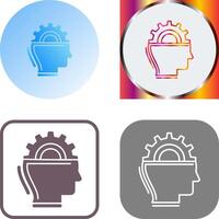 Machine Learning Icon Design vector