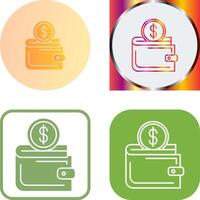 Wallet Icon Design vector