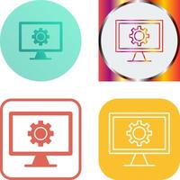 Monitor Screen Icon Design vector