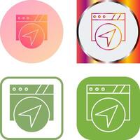 Navigation Icon Design vector