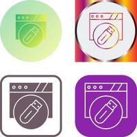 Usb Flash Drive Icon Design vector