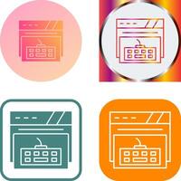 Keyboard Icon Design vector