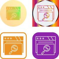 Magnifying Glass Icon Design vector