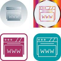 Web Browser Icon Design vector