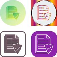 Valid Document Icon Design vector