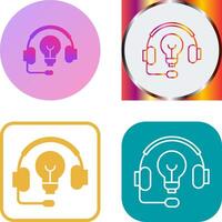 diseño de icono de auriculares vector