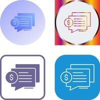 Dialog Icon Design vector