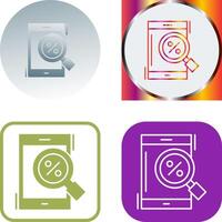 Magnifying Glass Icon Design vector