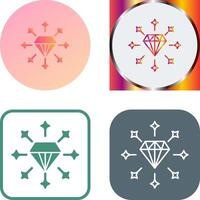 diseño de icono de diamante vector