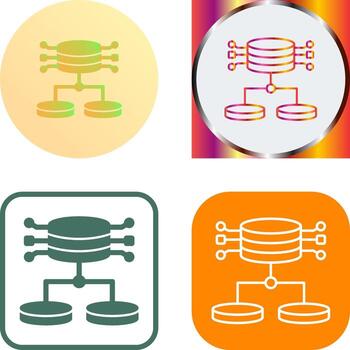 Structured Data Icon Design vector