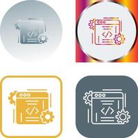 Coding Icon Design vector