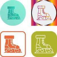 Snow Boots Icon Design vector