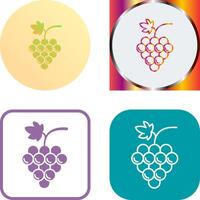 Grapes Icon Design vector