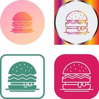 diseño de icono de hamburguesa vector