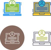 CV Icon Design vector