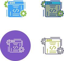 Coding Icon Design vector