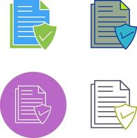 Valid Document Icon Design vector