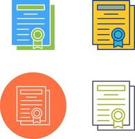 Diploma Icon Design vector