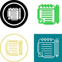 Notepad Icon Design vector