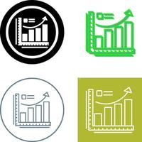 Growth Chart Icon Design vector