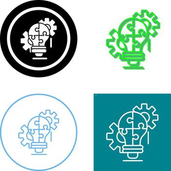 Problem Solving Icon Design vector