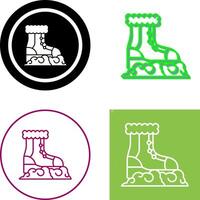 Snow Boots Icon Design vector