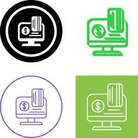 Online Payment Icon Design vector