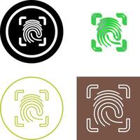 Finger Print Icon Design vector