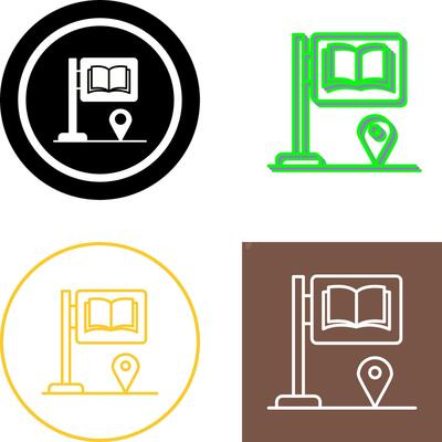 Sign Board Icon Design