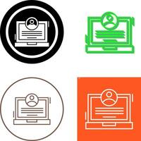CV Icon Design vector