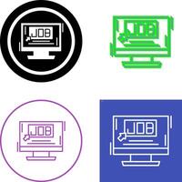 Job Icon Design vector