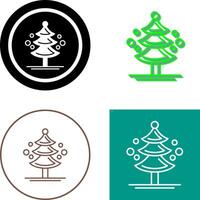 Pine Tree Icon Design vector