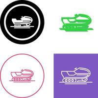 Snowmobile Icon Design vector