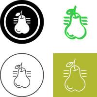 Pear Icon Design vector