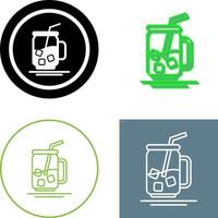 Iced Tea Icon Design vector