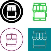 Online Shop Icon Design vector