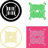 BarCode Icon Design vector