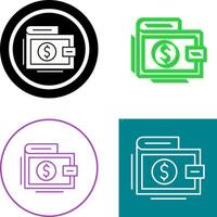 Wallet Icon Design vector