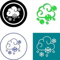 diseño de icono nevado vector